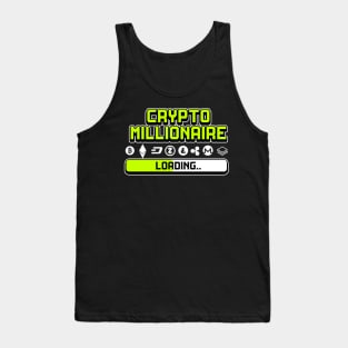 Crypto Millionaire loading Cryptocurrency Gift Bitcoin Shirt Tank Top